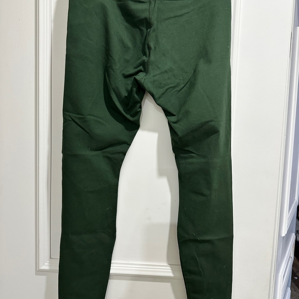Pact Olive Green Organic Cotton Leggings, Women’s Size Large